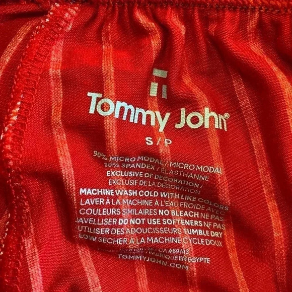 Tommy John lounge pants. Red with white stripe women’s small - Picture 4 of 4